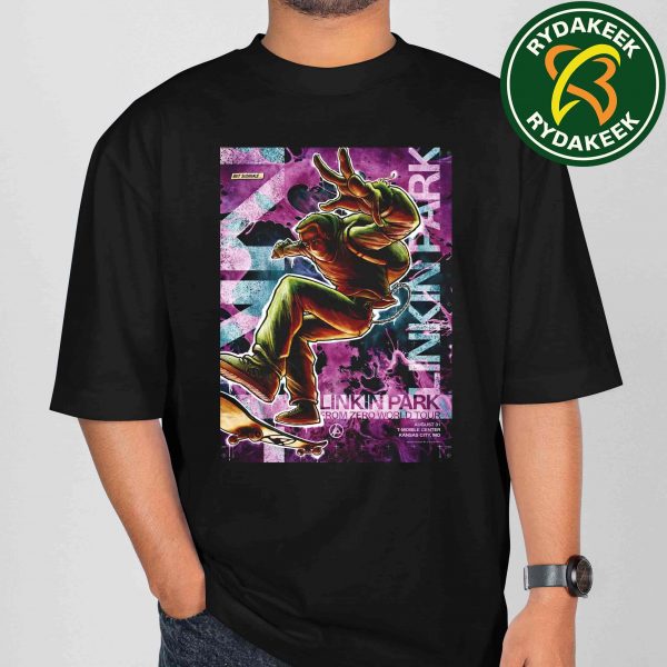 Linkin Park From Zero World Tour Kansas City At T-Mobile Center On Aug 31 2025 NC Winters T-Shirt