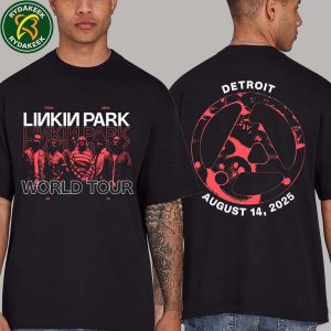 Linkin Park From Zero World Tour Official Merchandise Detroit At Little Caesars Arena On August 14 2025 Two Sided T-Shirt