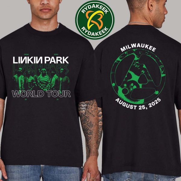 Linkin Park From Zero World Tour Official Merchandise In Milwaukee At Fiserv Forum On August 25 2025 Two Sided T-Shirt