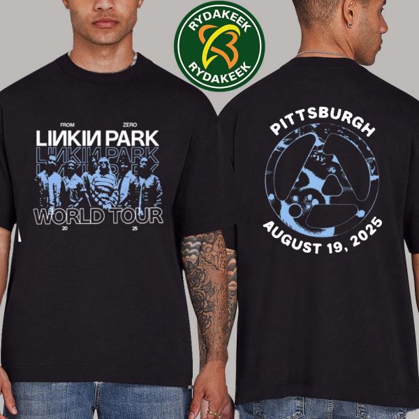 Linkin Park From Zero World Tour Official Merchandise In Pittsburgh at PPG Paints Arena On August 19 2025 Two Sided T-Shirt