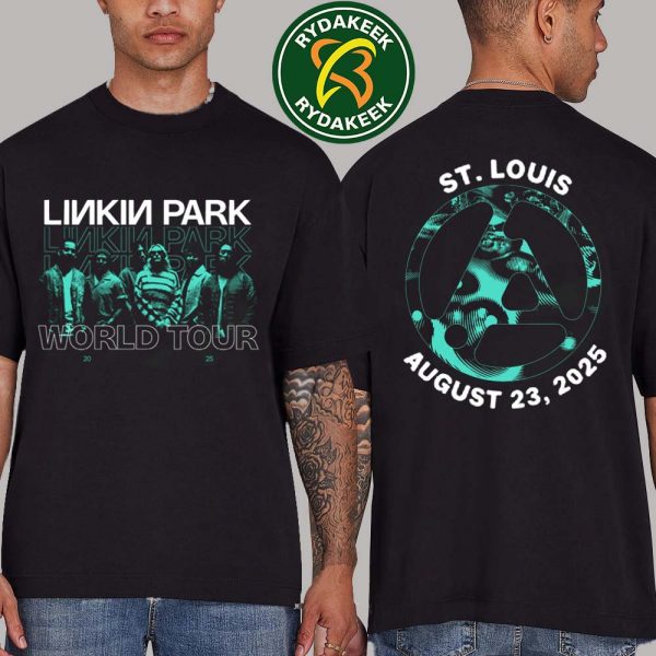 Linkin Park From Zero World Tour Official Merchandise in St. Louis at Enterprise Center On August 23 2025 Two Sided T-Shirt