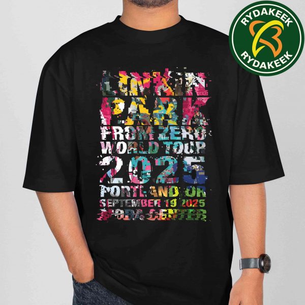 Linkin Park From Zero World Tour Portland OR At Moda Center On September 19 2025 ASKEW ONE T-Shirt