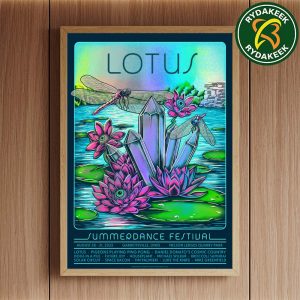 Lotus Summer Dance 2025 Merchandise Line By The Grass Spot FOIL Home Decor Poster Canvas