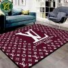 Louis Vuitton Blossom Pink Monogram Luxury Rug Carpet Elegant Designer Home Decor