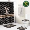 Louis Vuitton Luxury Beautiful Gray Bathroom Set With Shower Curtain
