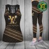Louis Vuitton Luxury monogram flower Tank Top And Leggings Set Luxury Gym Outfit For Women