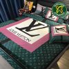 Louis Vuitton Luxury Full Color Monogram Queen Bedding Set For Elegant Bedroom Decor
