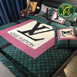 Louis Vuitton Luxury Monogram Rose Queen Bedding Set For Elegant Bedroom Decor
