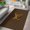 Louis Vuitton Bordeaux Large Logo Luxury Rug Carpet Elegant Designer Home Decor
