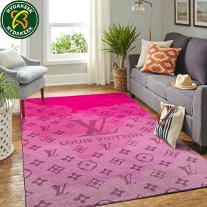 Louis Vuitton Luxury Rug Carpet Elegant Designer Home Decor – Gradient Pink