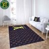 Louis Vuitton Luxury Rug Carpet Elegant Designer Home Decor – Navy Gold Prestige