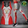 Louis Vuitton Luxury monogram with map Tank Top And Leggings Set Luxury Gym Outfit For Women