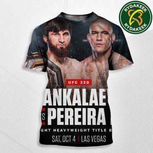 Magomed Ankalaev Vs Alex Pereira In Las Vegas UFC 320 On October 4 2025 All Over Print T-Shirt