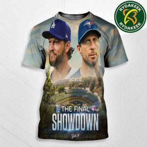 Max Scherzer Toronto Blue Jays vs Clayton Kershaw Los Angeles Dodgers MLB The Final Showdown On August 8 2025 All Over Print Shirt