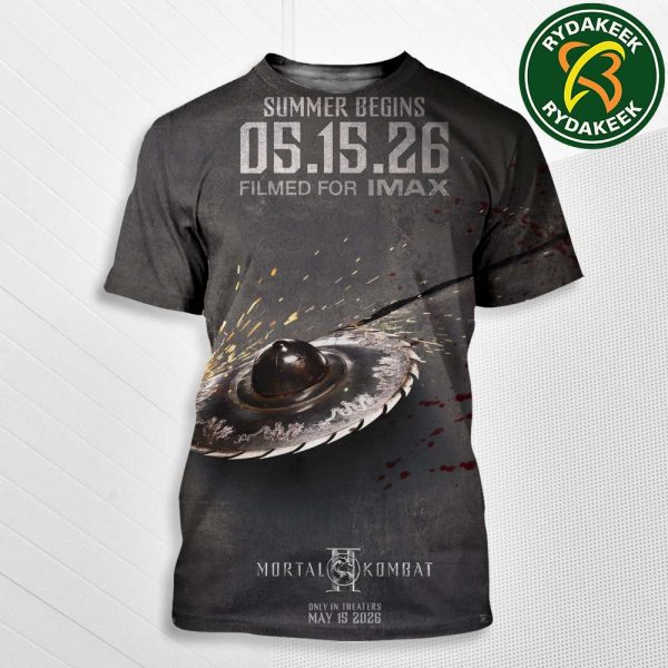 Mortal Kombat 2 Official Poster Only On The Theaters IMAX Summer Begins Release On May 15 2026 All Over Print Shirt