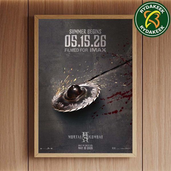 Mortal Kombat 2 Official Poster Only On The Theaters IMAX Summer Begins Release On May 15 2026 Home Decor Poster Canvas