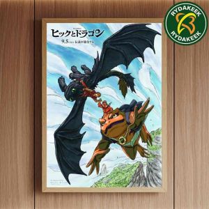Naruto X How To Train Your Dragon Collaboration Masashi Kishimoto Art 2025 Home Decor Poster Canvas