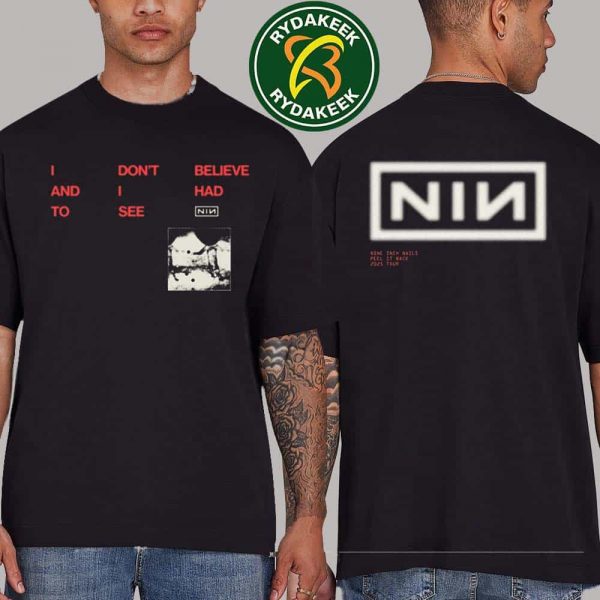 Nine Inch Nails Peel It Back Tour Collection CBH Lyric Tee Exclusive Merch 2025 Unisex T-Shirt