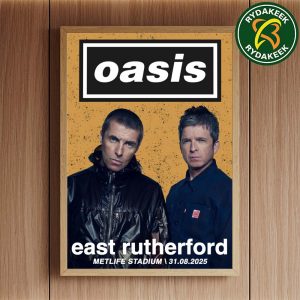 Oasis Live 25 In East Rutherford At Metlife Stadium On August 31 2025 Merch Home Decor Poster Canvas