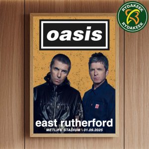 Oasis Live 25 In East Rutherford At Metlife Stadium On September 1 2025 Merch Home Decor Poster Canvas