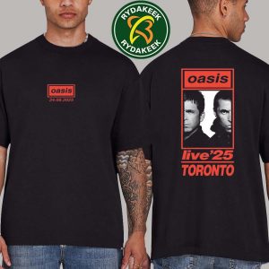 Oasis Live 25′ Toronto, Canada At Rogers Stadium On August 24 2025 Merchandise Unisex T-Shirt