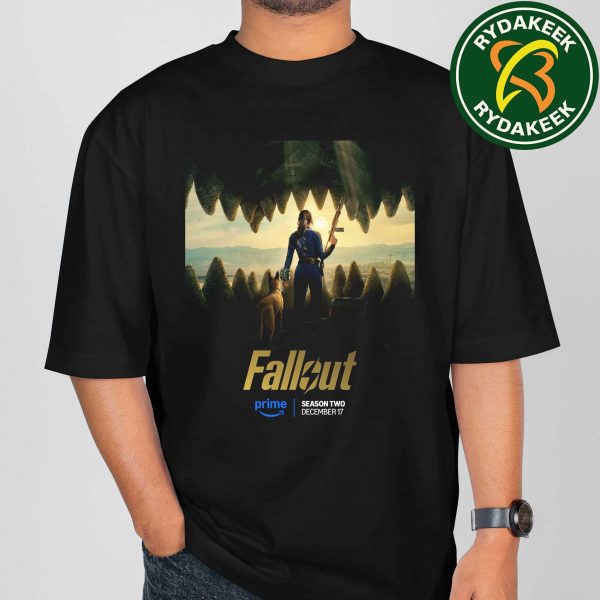 Official Poster FALLOUT 2025 Season 2 In Prime Video Releasing December 17 Lucy MacLean By Ella Purnell Unisex T-Shirt