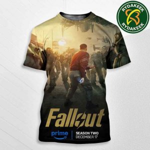 Official Poster FALLOUT 2025 Season 2 In Prime Video Releasing December 17 Maximus By Aaron Moten All Over Print T-Shirt