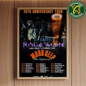Raekwon and Havoc Two Classics One Unforgettable Show 2025 Schedule List Dates Home Decor Poster Canvas