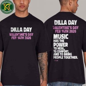 Rhyme Fest 2025 at The Torch at Los Angeles Memorial Coliseum on Aug 16 DILLA DAY 2026 POWER TO HEAL Merchandise T-shirt