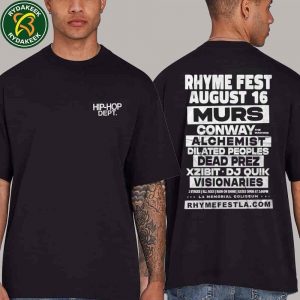 Rhyme Fest 2025 at The Torch at Los Angeles Memorial Coliseum on Aug 16 Rhyme Fest Street Poster Tee Merchandise T-shirt