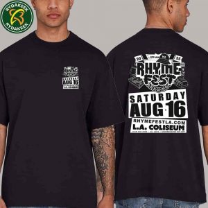 Rhyme Fest 2025 at The Torch at Los Angeles Memorial Coliseum on Aug 16 Rhyme Fest Street Team Tee Merchandise T-shirt