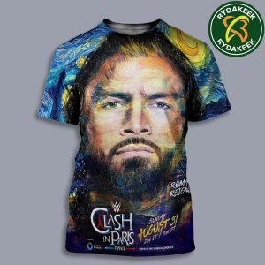 Roman Reigns WWE Clash In Paris France August 31 2025 All Over Print T-Shirt