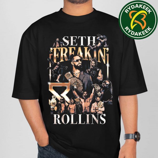 Seth Rollins Montage Boxy WWE 2025 Unisex T-Shirt