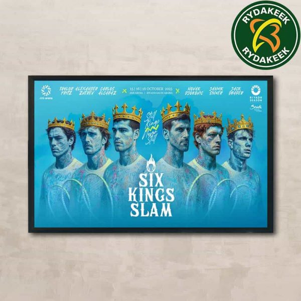 Six Kings Slam The World’s Top 6 Tennis Players Clash ANB Arena In Riyadh Saudi Arabia On October 15-16-18 Home Decor Poster Canvas