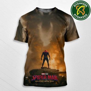 Spider-Man Brand New Day Special Release Poste on July 31 2026 Unisex All Over Print T-Shirt