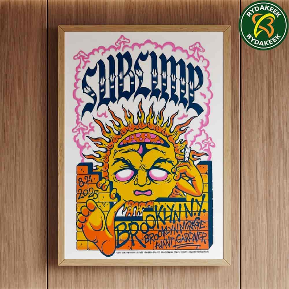 Sublime Tour 2025 Brooklyn NY On Aug 21 2025 At The Great Hall At Avant Gardner Poster Canvas