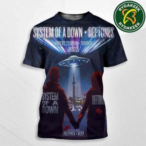 System Of A Down And Deftones In Toronto At Rogers Stadium On September 3 2025 All Over Print T-Shirt