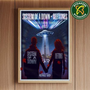System Of A Down And Deftones In Toronto At Rogers Stadium On September 3 2025 Home Decor Poster Canvas
