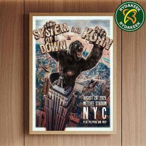 System Of A Down And Korn In New York City At MetLife Stadium United States On August 28 2025 Home Decor Poster Canvas