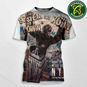 System Of A Down And Korn In New York City At MetLife Stadium United States On August 28 2025 All Over Print T-Shirt