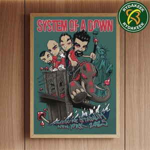 System Of A Down In New York City At MetLife Stadium United States 2025 Home Decor Poster Canvas