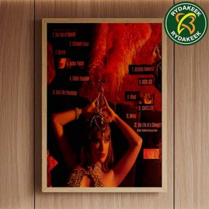 Taylor Swift The Life of a Showgirl in 2025 Album wirh A Showgirl Headdress on October 3 2025 Home Decor Poster Canvas
