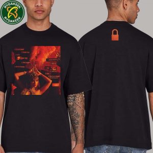 Taylor Swift The Life of a Showgirl in 2025 Album wirh A Showgirl Headdress on October 3 2025 Two Sided T-Shirt
