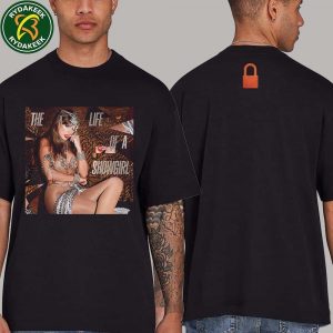 Taylor Swift The Life of a Showgirl in 2025 Album with Sparkling Showgirl Outfit on October 3 2025 Two Sided T-Shirt