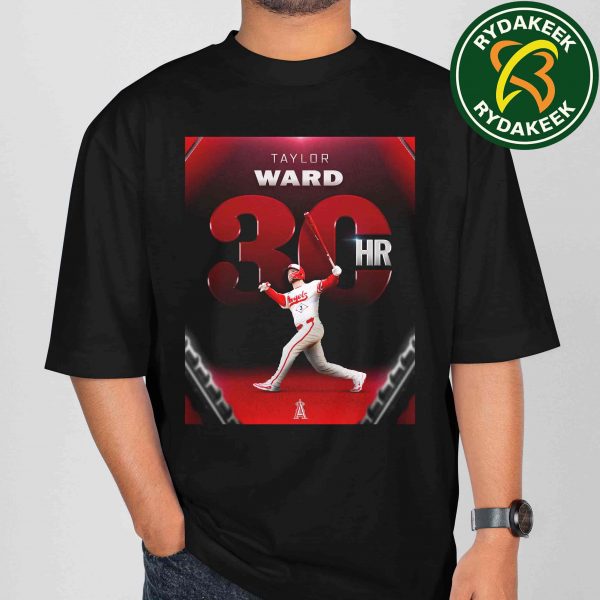 Taylor Ward Los Angeles Angels MLB 2025 Reaches 30-Homer Mark T-Shirt