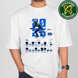 The 50th NFL schedule of Seattle Seahawks 2025 T-Shirt