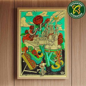 The Black Keys Exclusive Poster In Bethlehem PA at Musikfest Wind Creek Steel Stage on August 10 2025 Home Decor Poster Canvas
