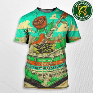The Black Keys Exclusive Poster In Forest Hills New York at Forest Hills Stadium on August 13 2025 All Over Print T-Shirt