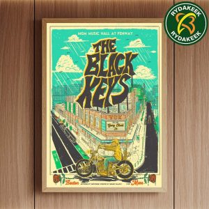 The Black Keys No Rain No Flowers tour Exclusive Poster with Gary Clark Jr In Boston at MGM Music Hall ở Fenway on August 16 2025 Showdeer Art Home Decor Poster Canvas