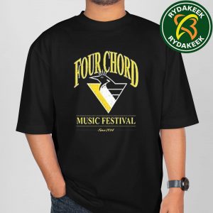 The Four Chord Music Festival 2025 Official Merchandise with Bird Logo T-Shirt